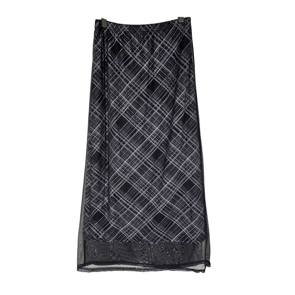 BLACK PAID WOMEN'S SKIRT SIZE LARGE - POLYESTER BLEND FOR STRETCH FLATTERING FIT